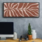 Terra Cotta Block Palms I - Floater Framed Canvas Print