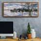 The Seine at Port Villez, Snow Effect, 1885 - Floater Framed Canvas Print