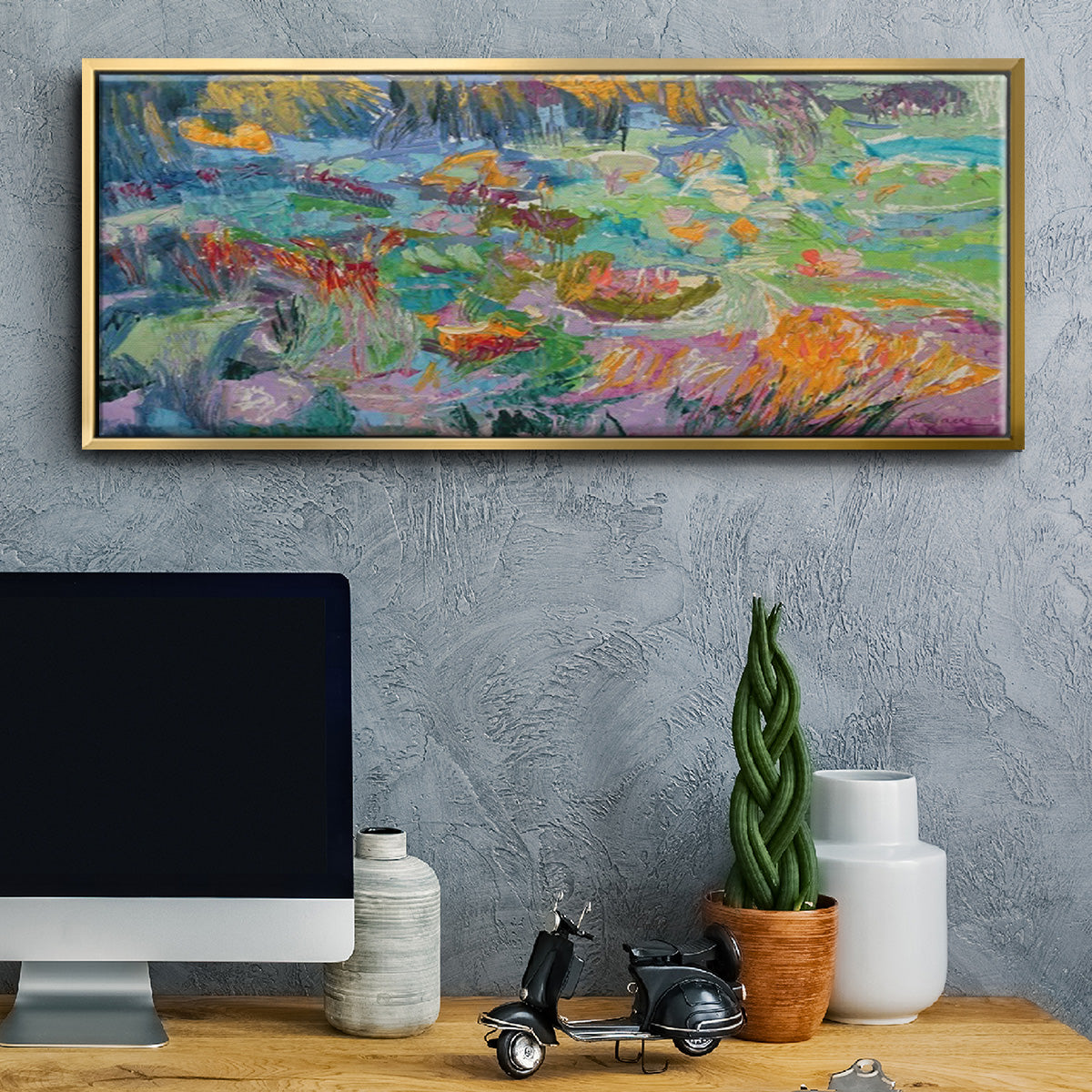 Morning Prayer - Floater Framed Canvas Print