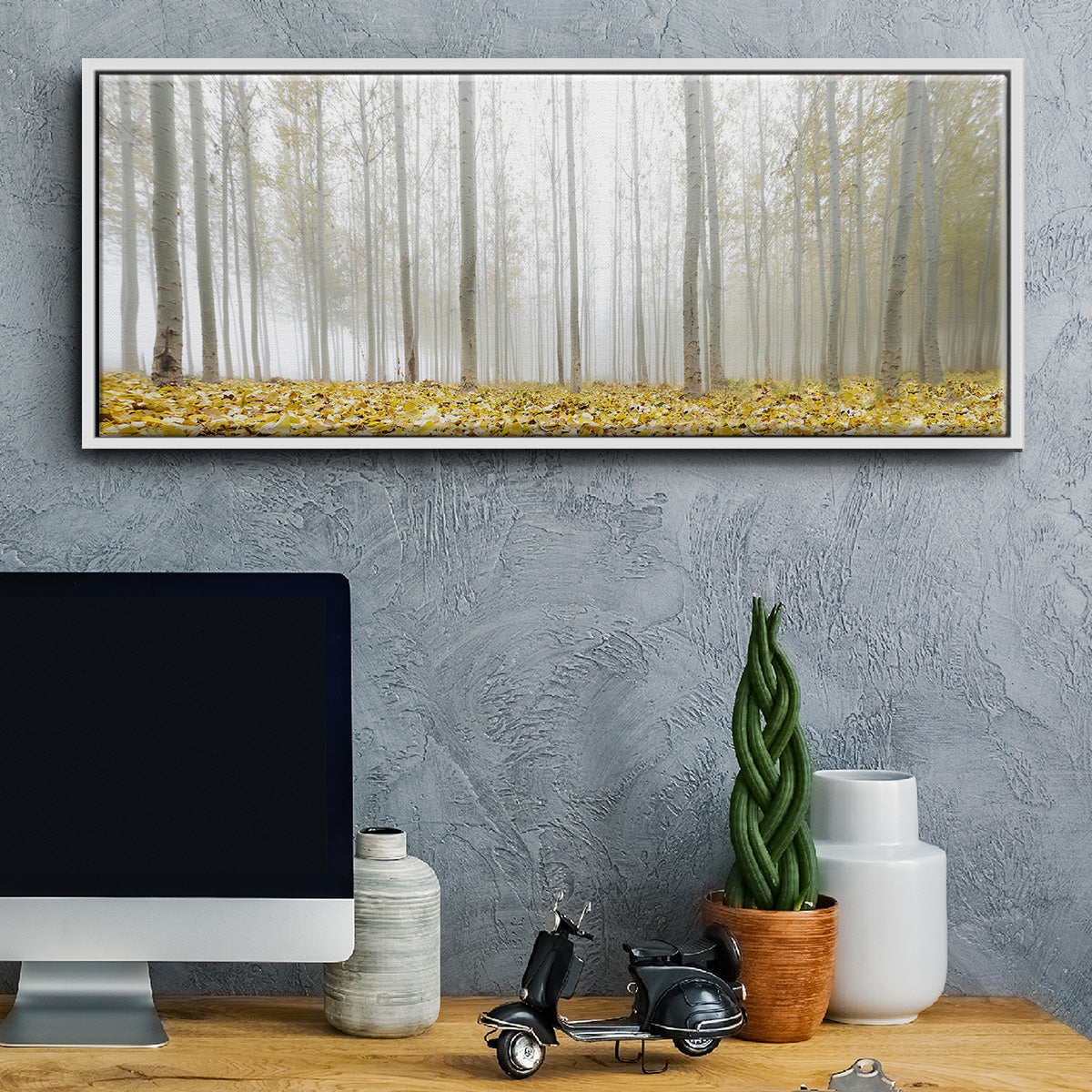 Poplar Grove - Floater Framed Canvas Print