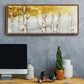 Golden Trees - Floater Framed Canvas Print