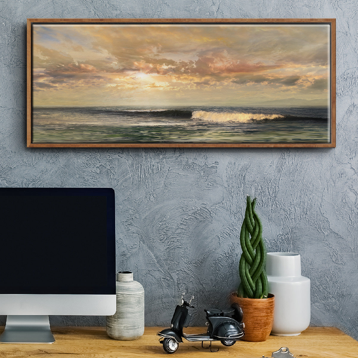 Serenity - Floater Framed Canvas Print