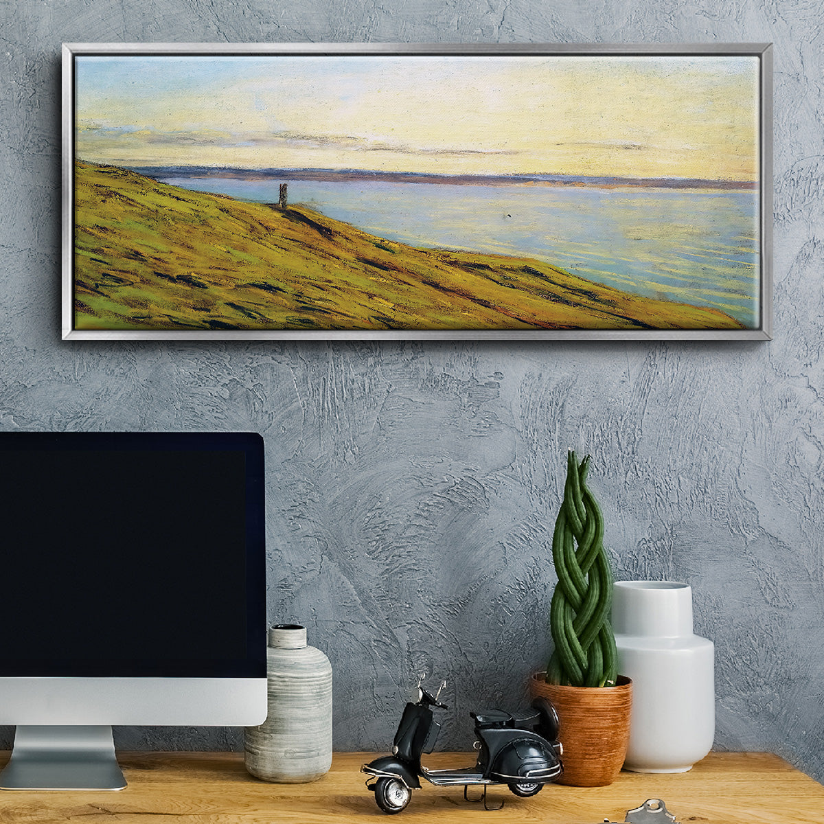 Sainte-Adresse, View Across the Estuary - Floater Framed Canvas Print