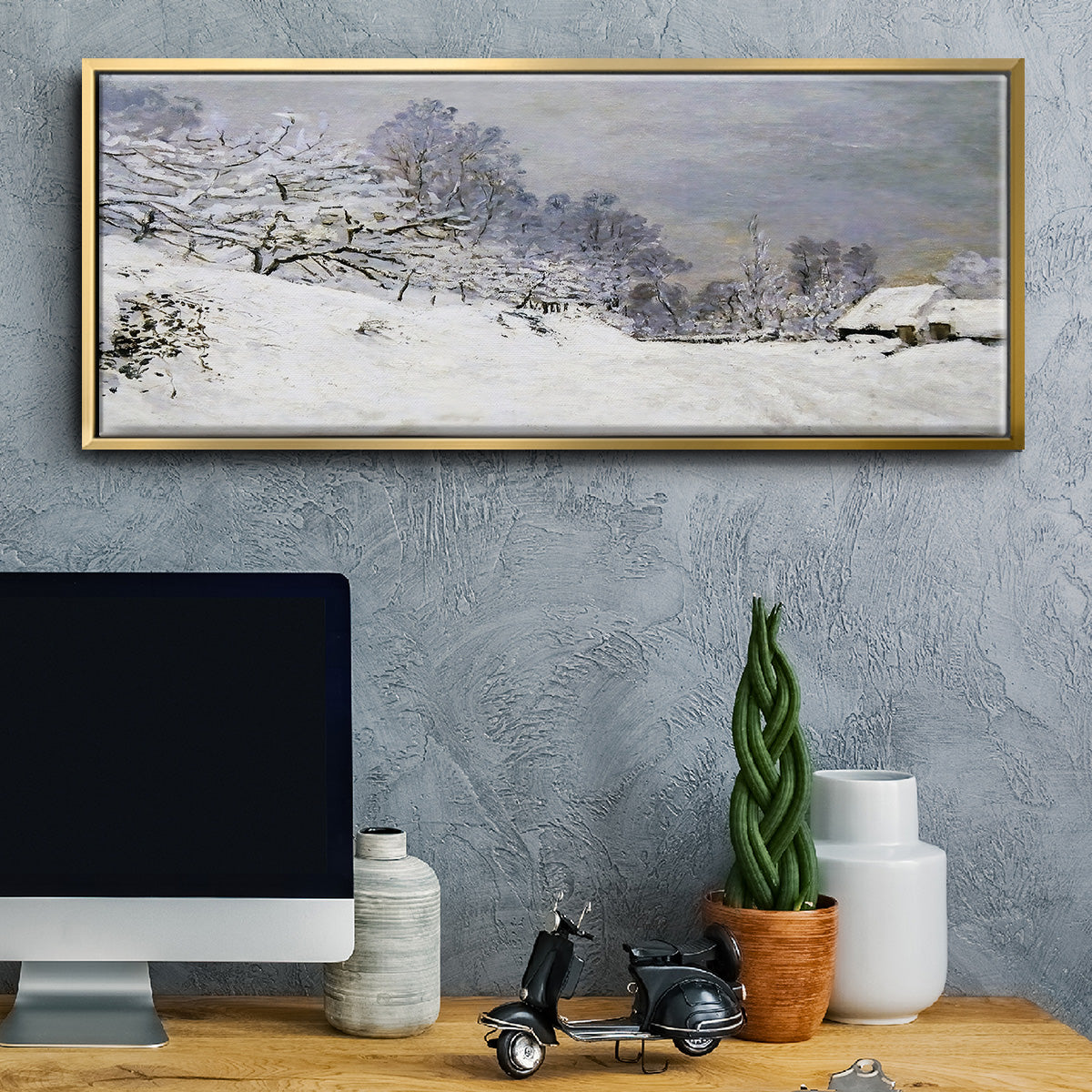 The Road in Front of Saint - Floater Framed Canvas Print