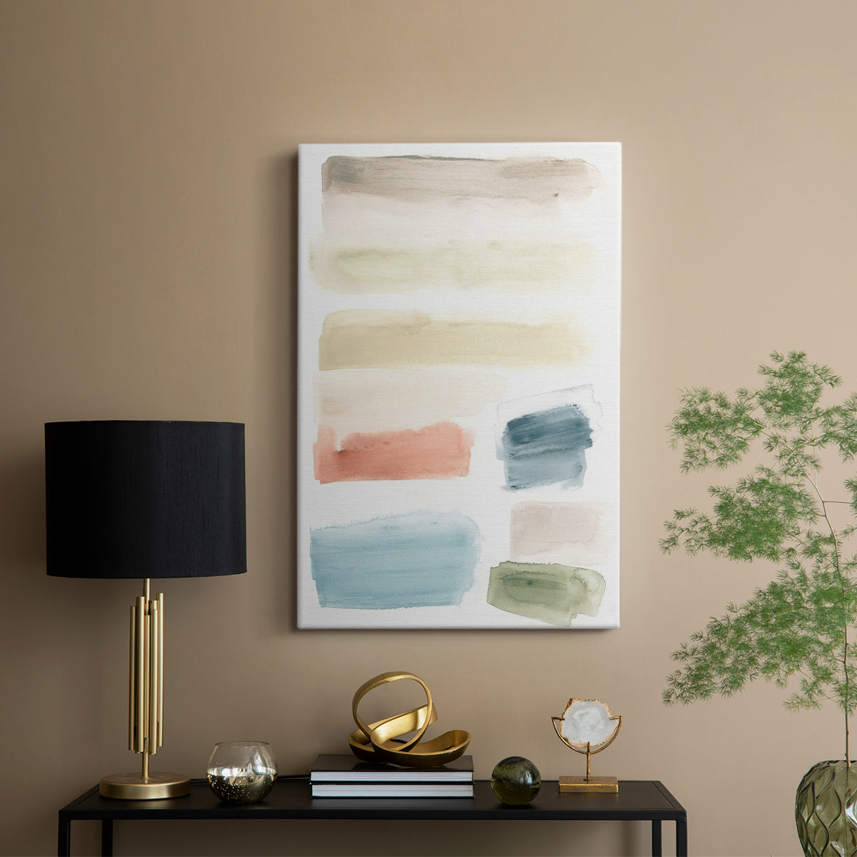 Watercolor Swatches II - Canvas Art Print