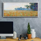 Oat and Poppy Field, 1890 - Floater Framed Canvas Print