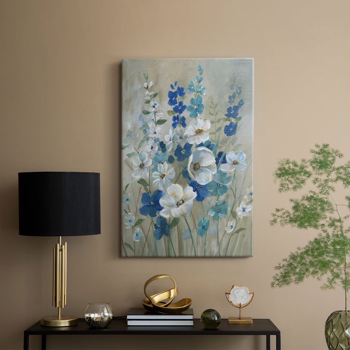 Blue Garden I - Canvas Art Print