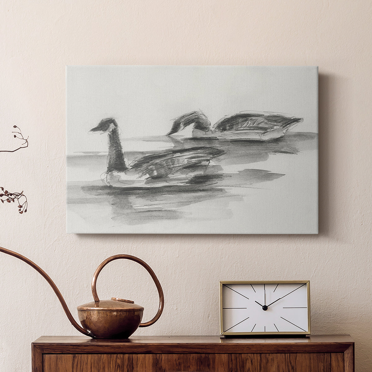 Geese Study II - Canvas Art Print