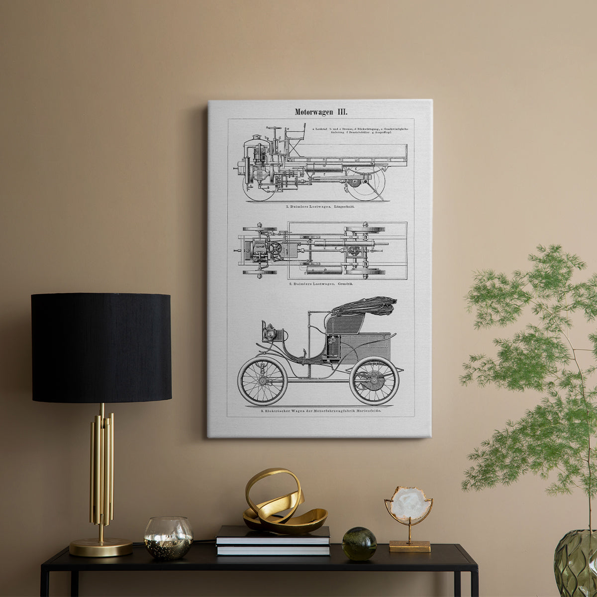 Industrial Motorcar - Canvas Art Print