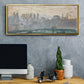 Winter Landscape with Evening Sky, 1870 - Floater Framed Canvas Print