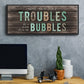 Troubles Bubbles - Floater Framed Canvas Print