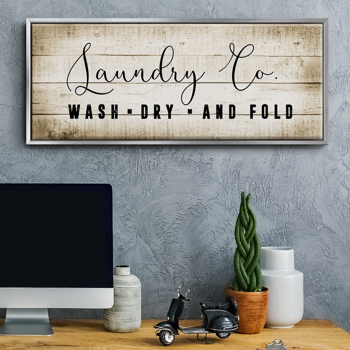 Laundry Co. - Floater Framed Canvas Print