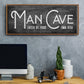 Man Cave - Floater Framed Canvas Print
