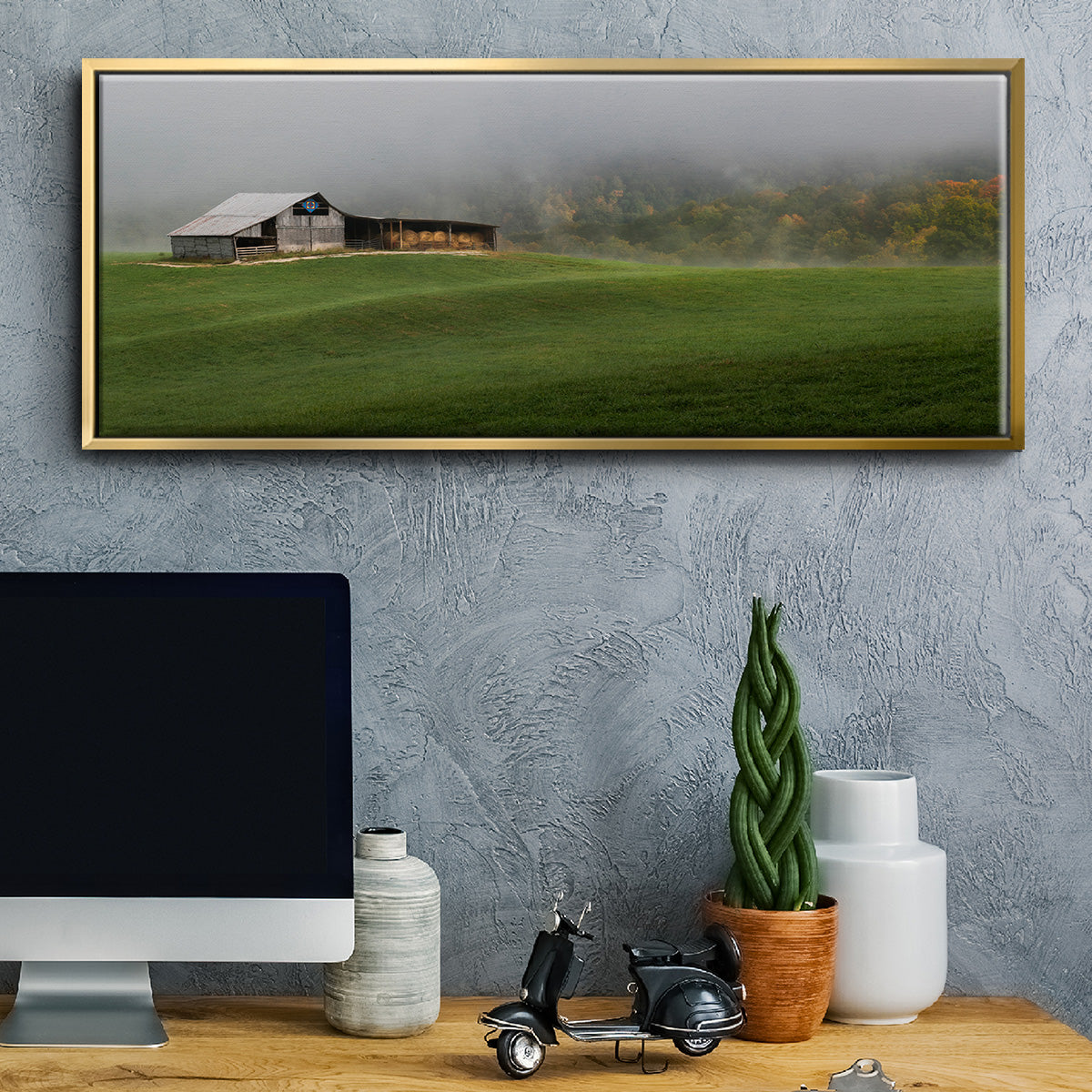 Mountain Air - Floater Framed Canvas Print