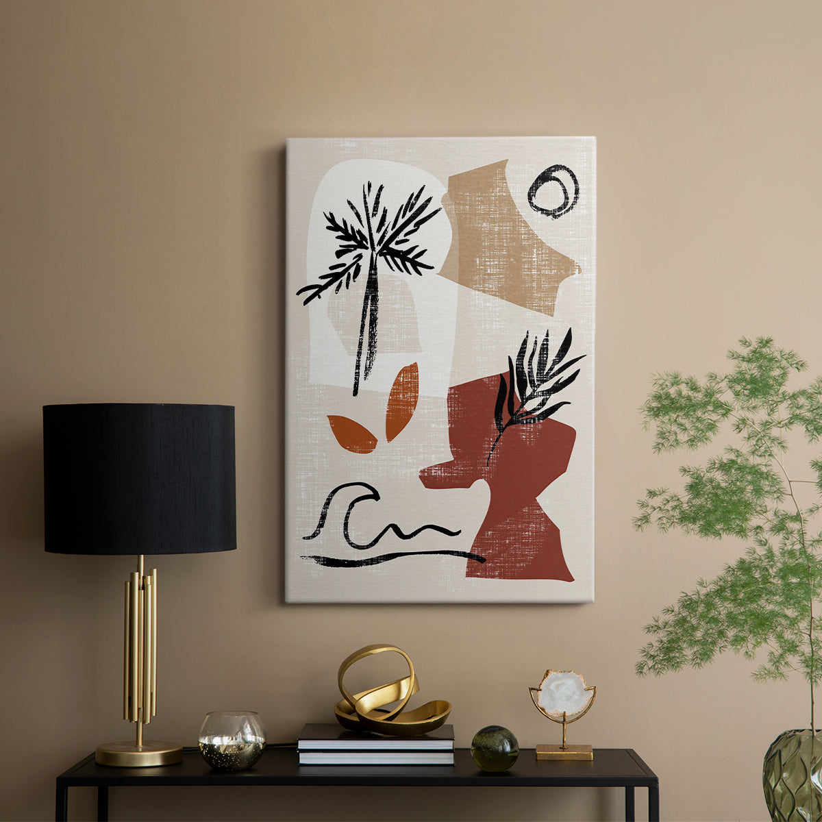 Soft Palms III - Canvas Art Print