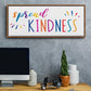 Rainbow Kindness - Floater Framed Canvas Print
