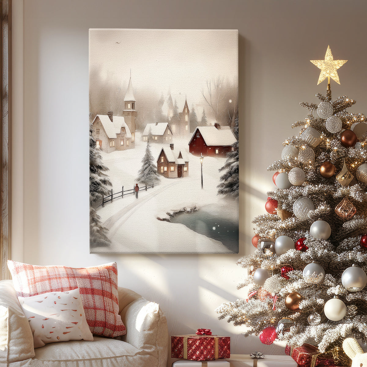 Frostlit Carol - Canvas Art Print