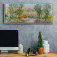 Trees on the Creek II - Floater Framed Canvas Print