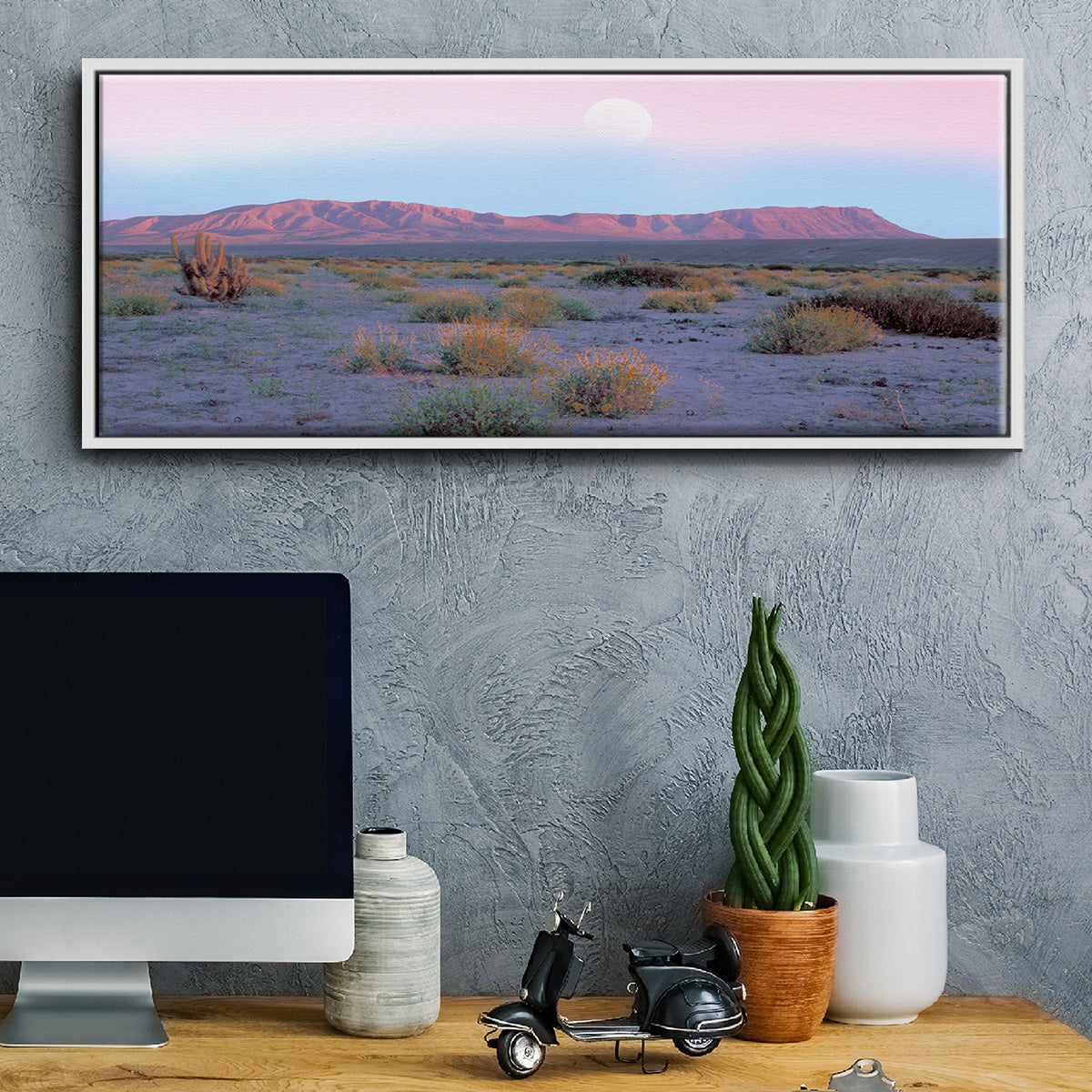 Vallenar Atacama Desert - Floater Framed Canvas Print
