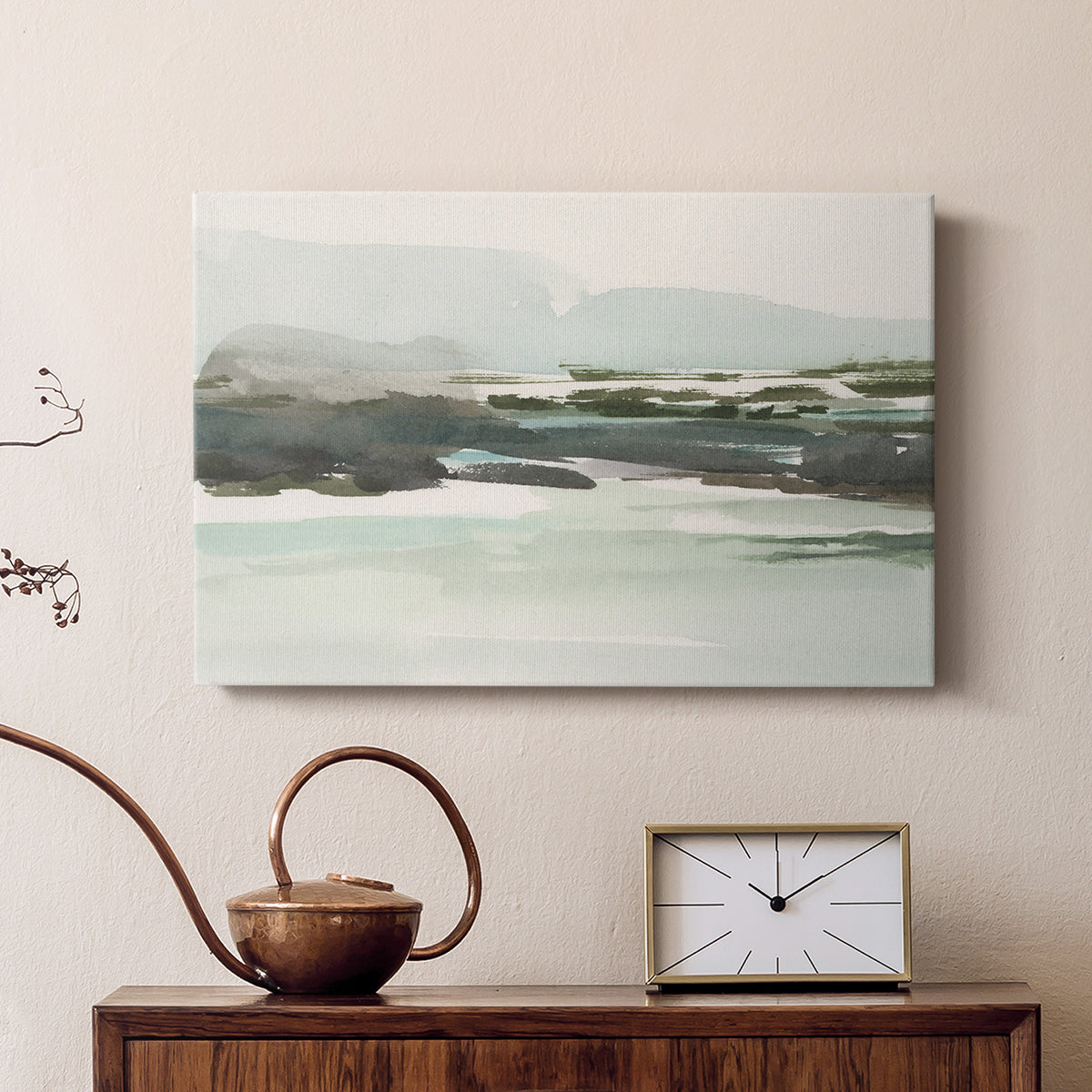 Turquoise Marsh I - Canvas Art Print