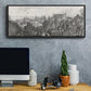 City of Cleveland - Floater Framed Canvas Print