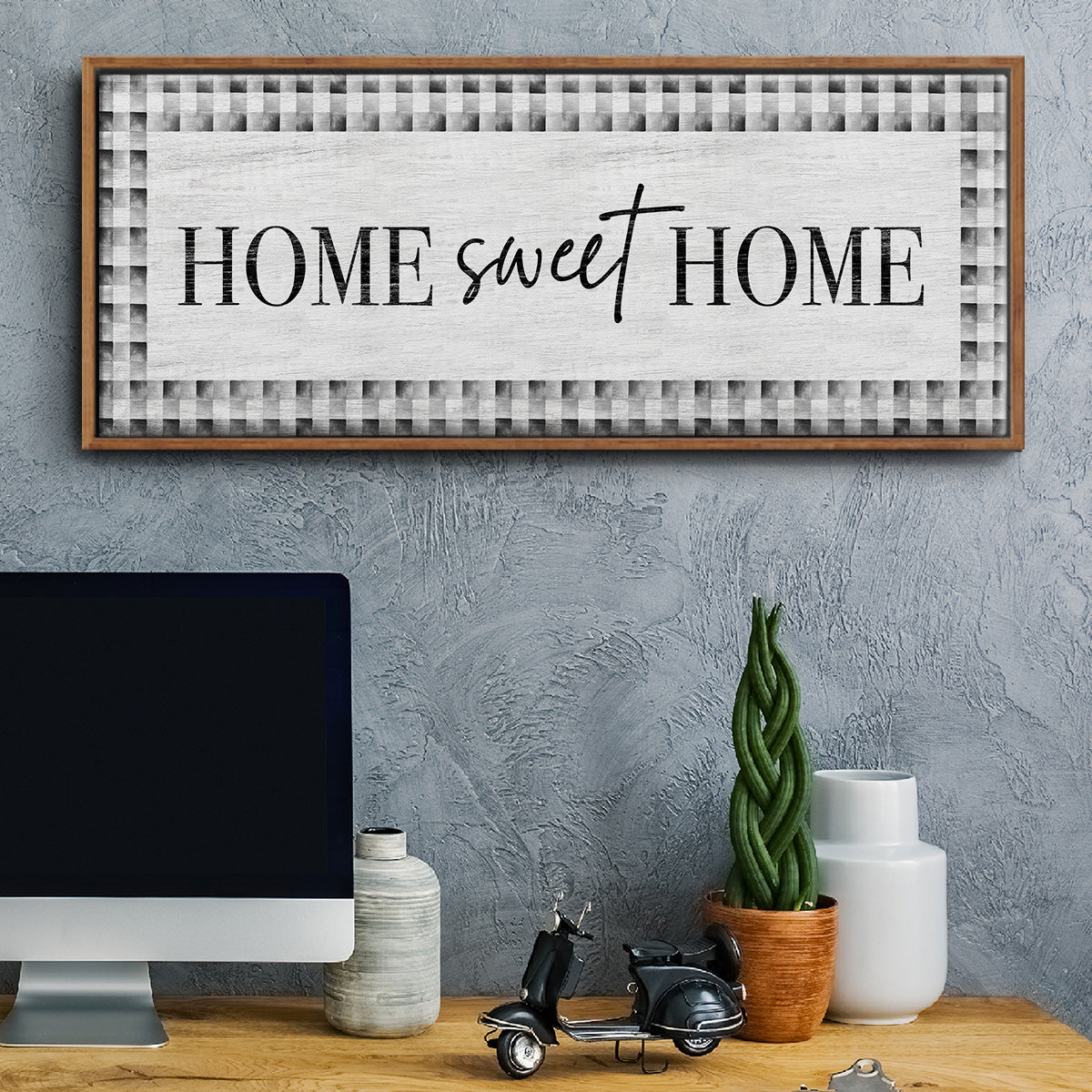 Home Sweet Home - Floater Framed Canvas Print