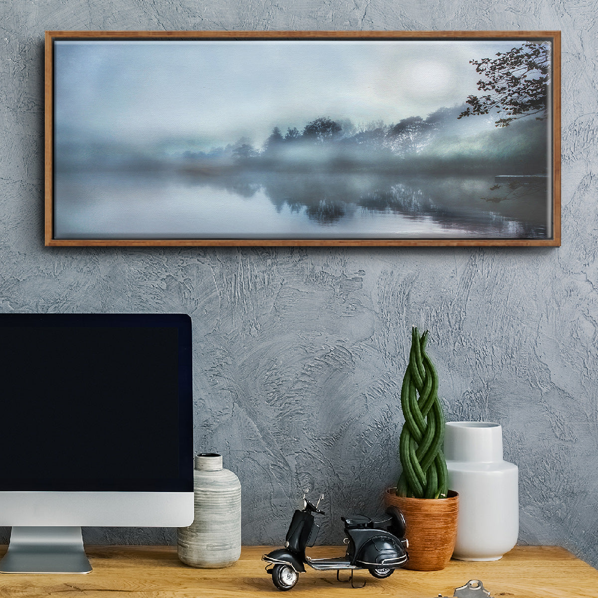 Morning Wonders - Floater Framed Canvas Print