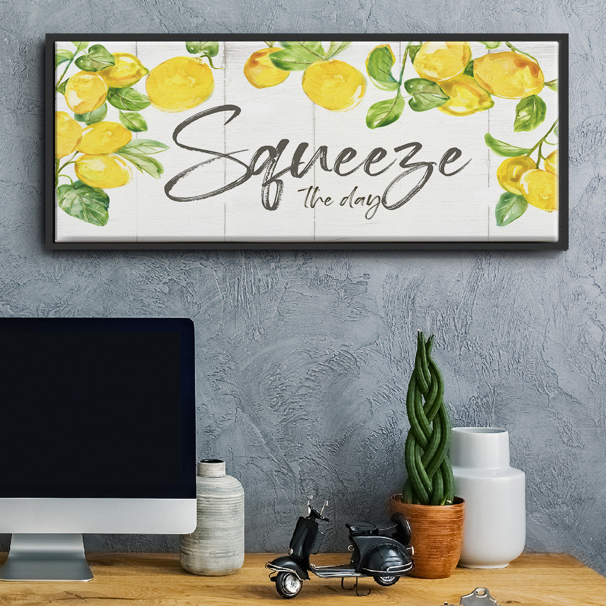 Lemon Squeeze - Floater Framed Canvas Print
