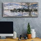 The Seine at Port Villez, Snow Effect, 1885 - Floater Framed Canvas Print