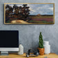 The Road and the House - Floater Framed Canvas Print