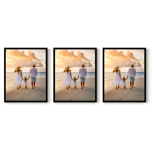 Set of 3 Restickable Custom Framed Photos - 11" x 14"