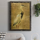 Gold Crane at Dusk I - Premium Canvas Framed in Barnwood - Ready to Hang