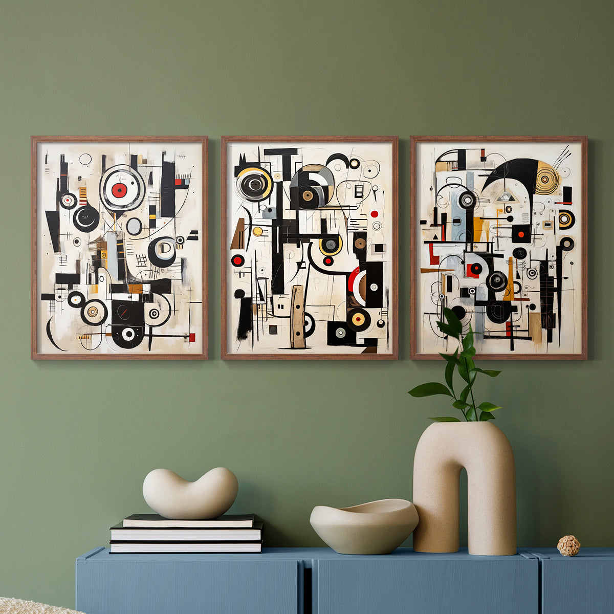 Abstract Series CLXVIII - Restickable Framed Art Set
