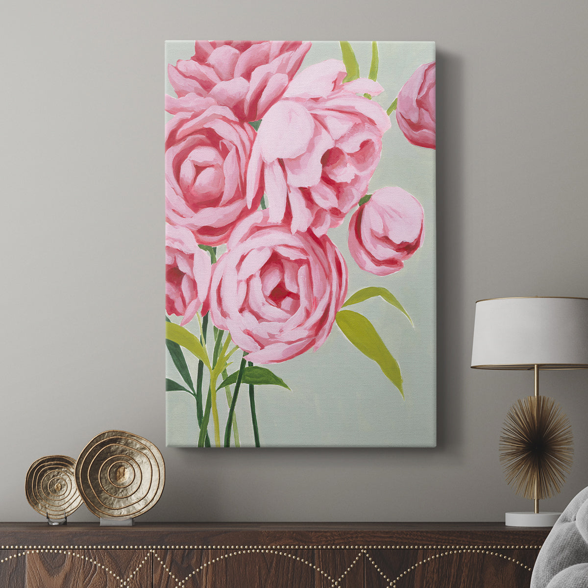 This Year's Peonies II - Canvas Art Print