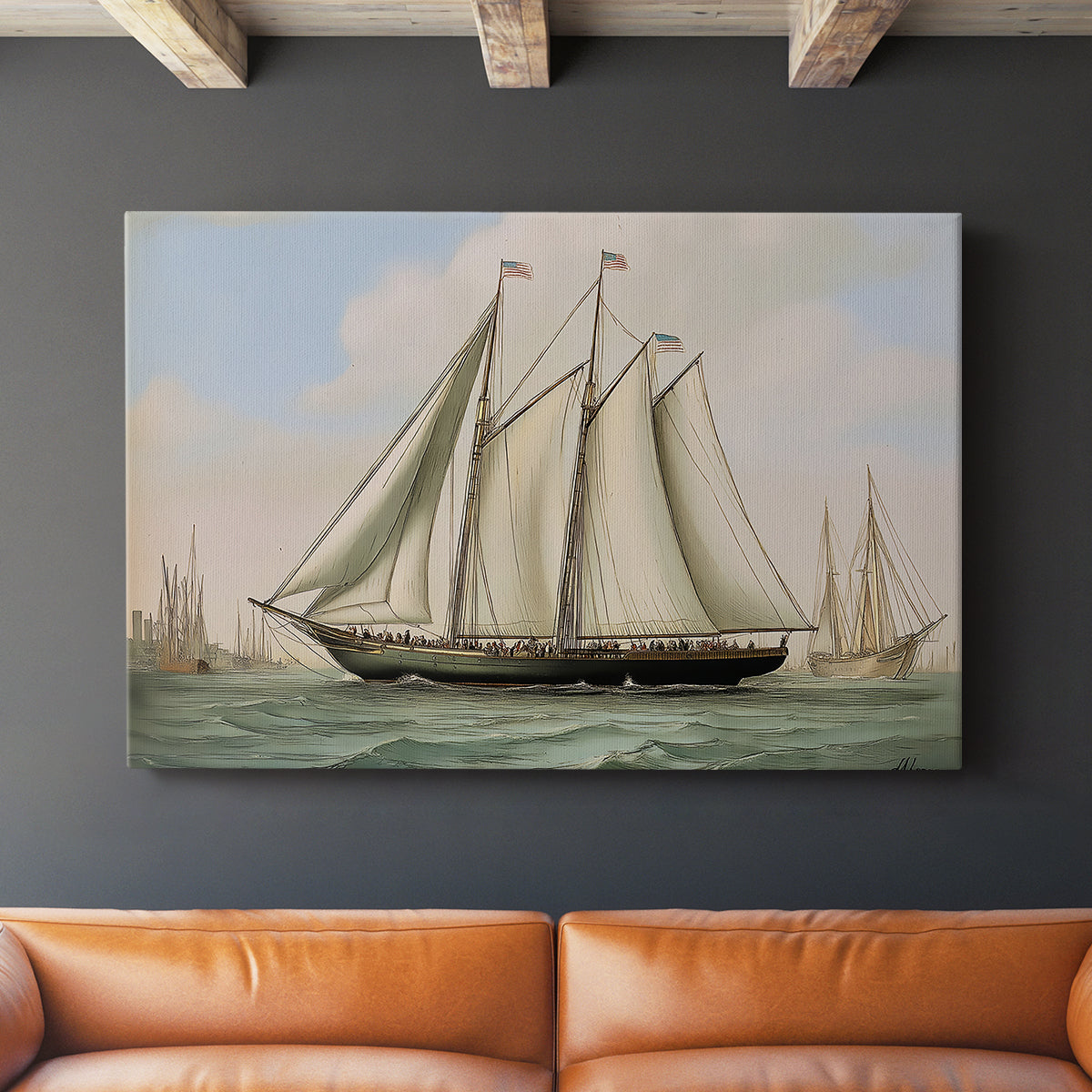 Vintage Ship XLVI - Canvas Art Print