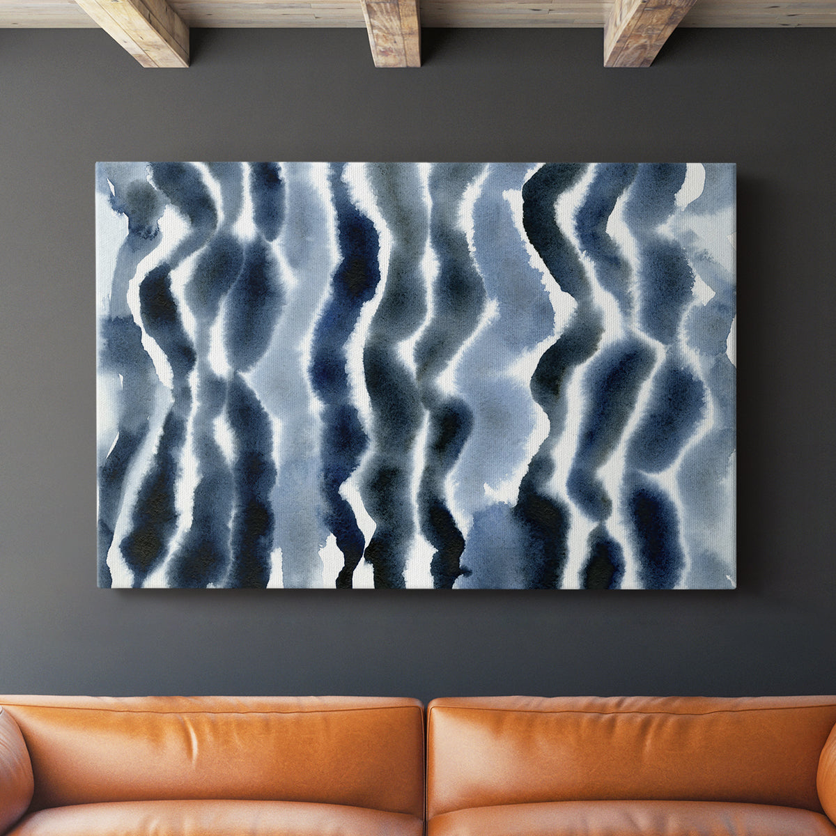 True Blue Wave I - Canvas Art Print