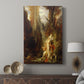 Canvas art print featuring a classical-inspired scene with expressive pose and landscape displayed in a modern interior space.