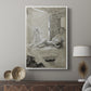 Canvas art print featuring a quiet composition with elegant drapery and subtle tones displayed in a modern interior space.