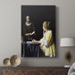 Canvas art print featuring a calm domestic moment with gentle contrast and detail displayed in a modern interior space.