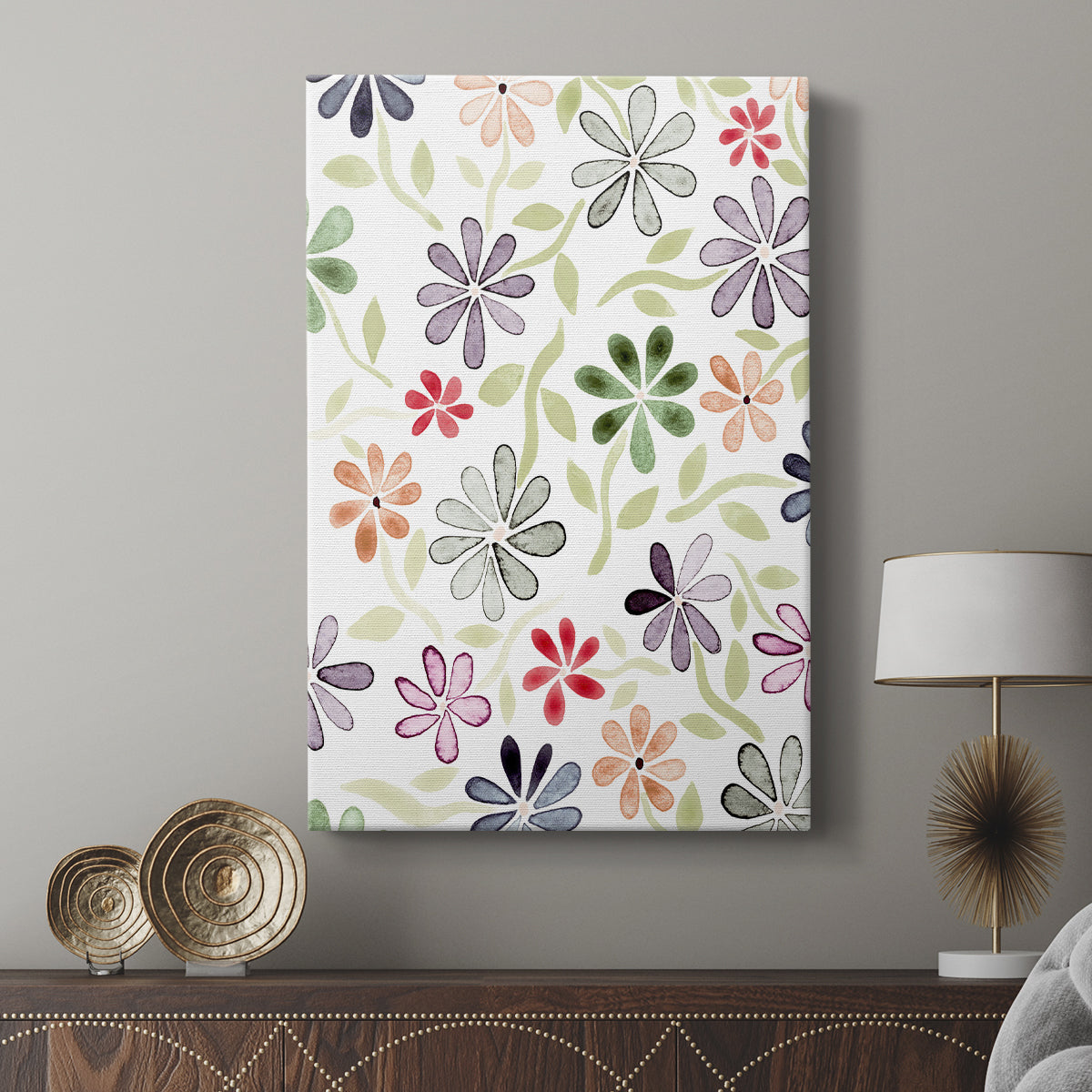 Faded Flowers II - Canvas Art Print
