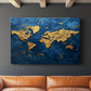 Impasto Map - Canvas Art Print