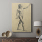 Canvas art print featuring a gestural study with soft shading and natural movement displayed in a modern interior space.