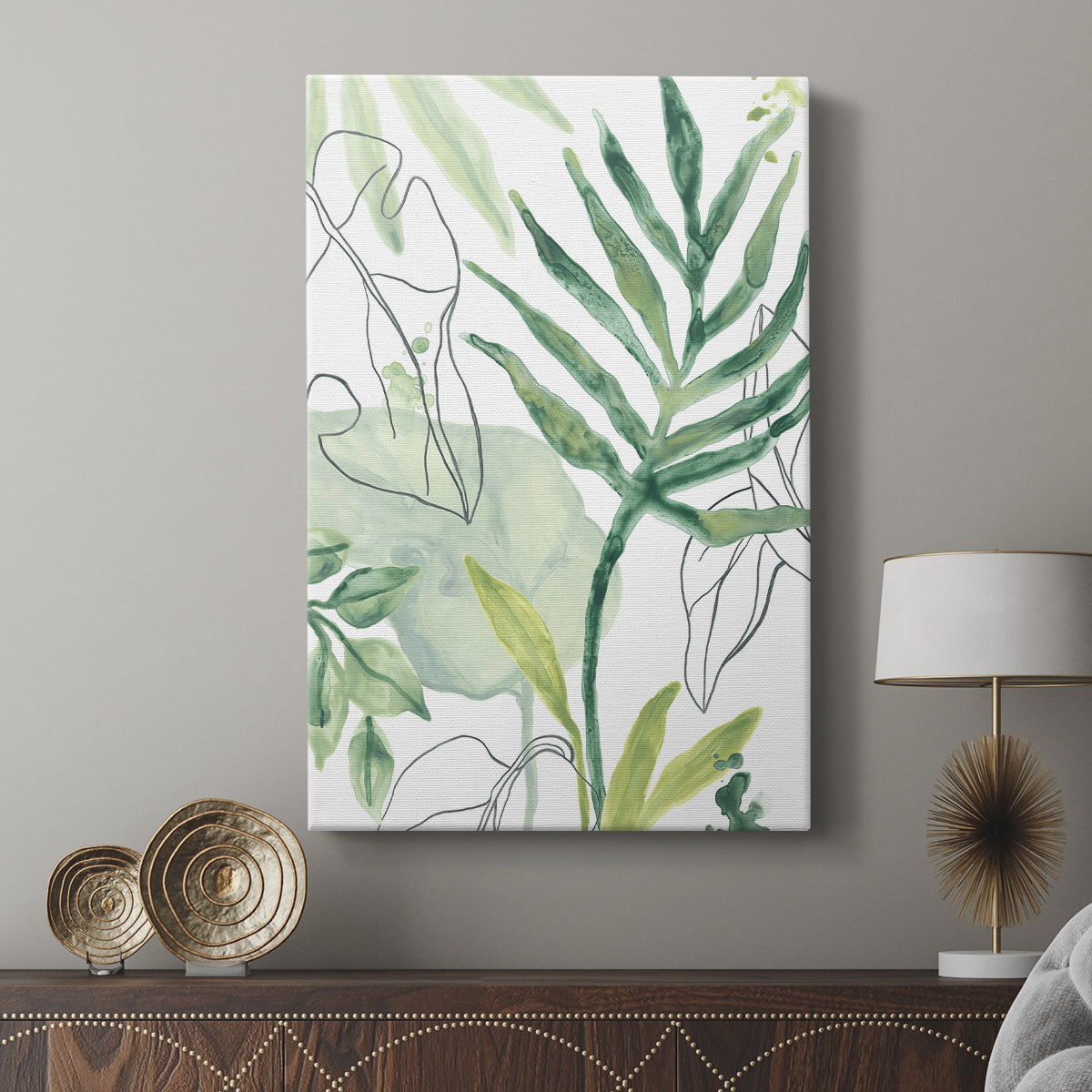 Tropical Palm Chorus III - Canvas Art Print