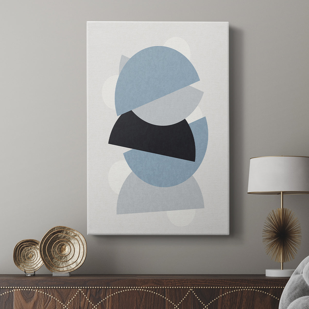 Shapely Blues I - Canvas Art Print