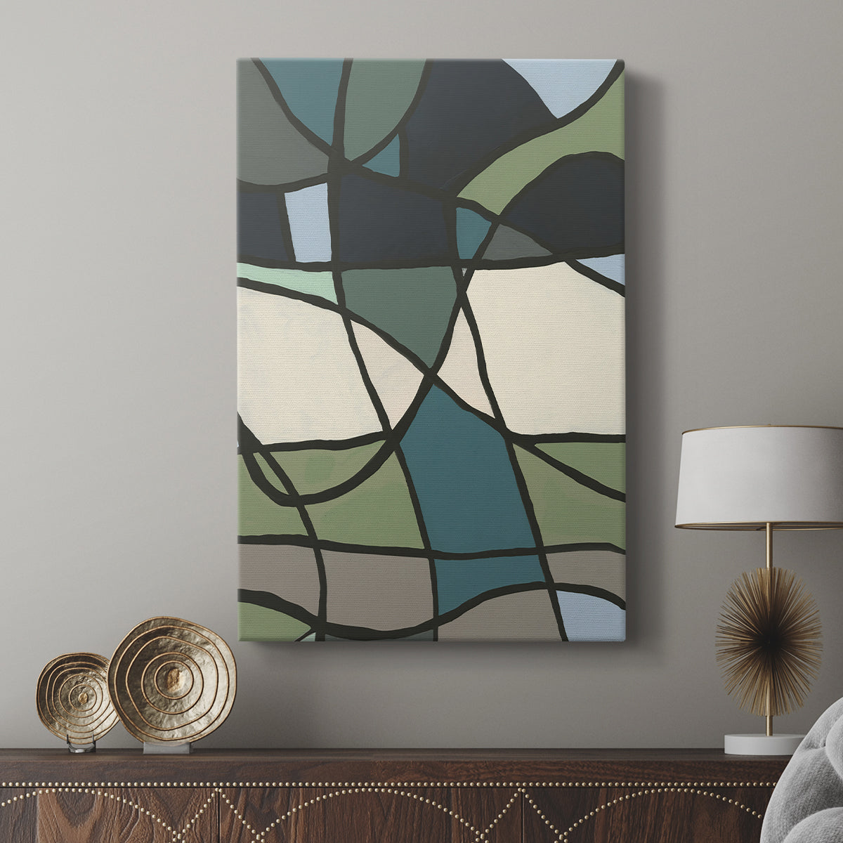 Multicolor Stained Glass I - Canvas Art Print