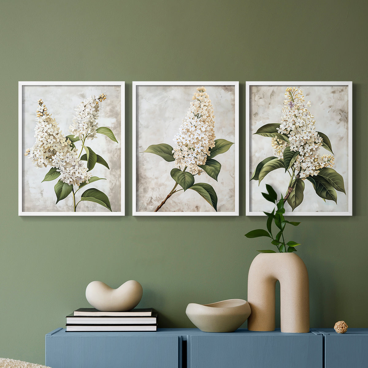 Floral Study Series LXXXVII - Restickable Framed Art Set