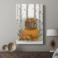 Fox Curled on Pumpkin - Canvas Art Print
