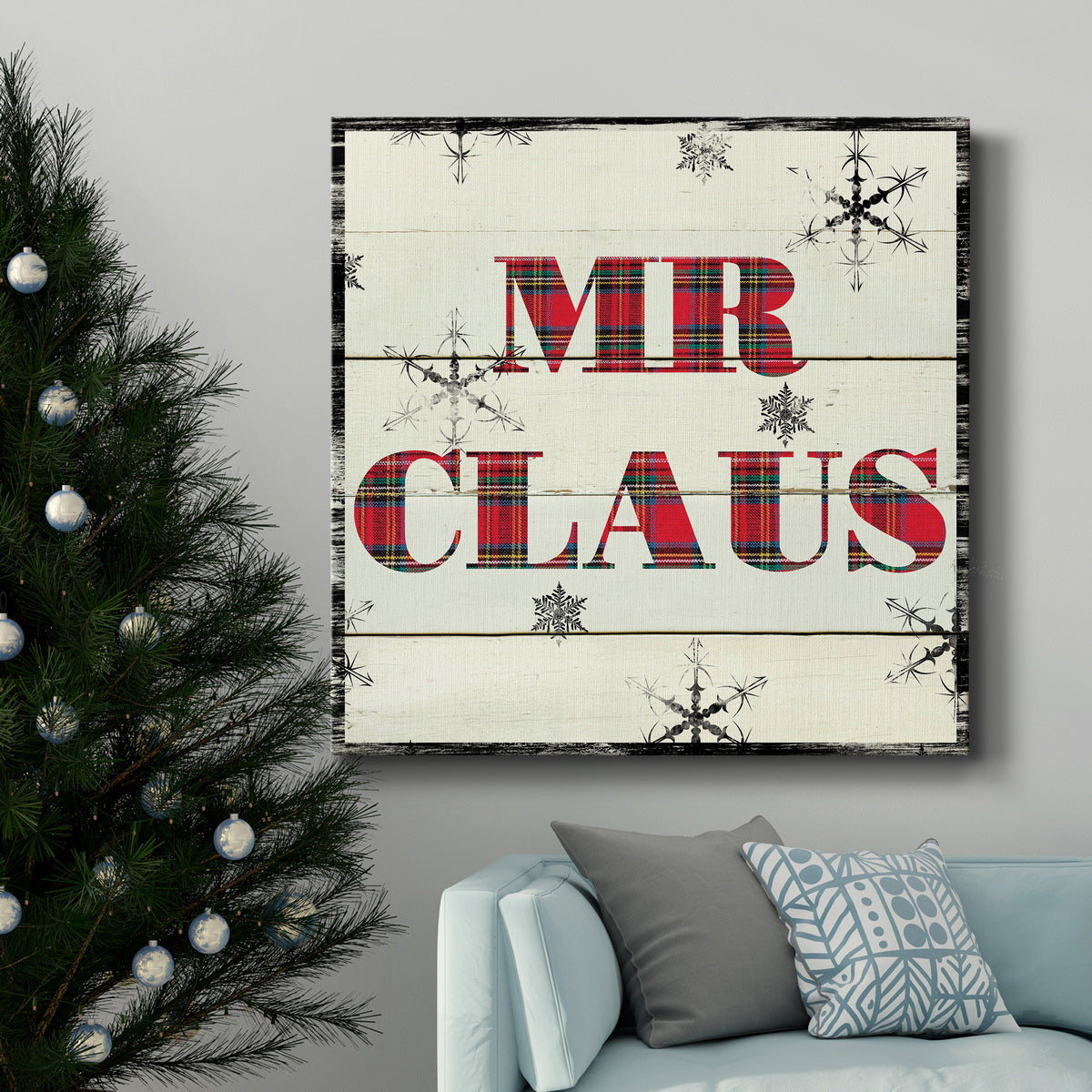 Mr. Claus-Premium Gallery Wrapped Canvas - Ready to Hang