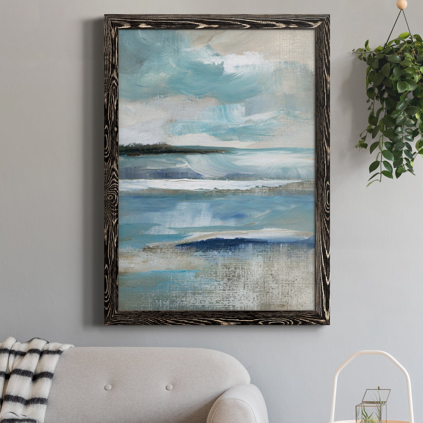 Distant Drama I - Premium Canvas Framed in Barnwood - Ready to Hang