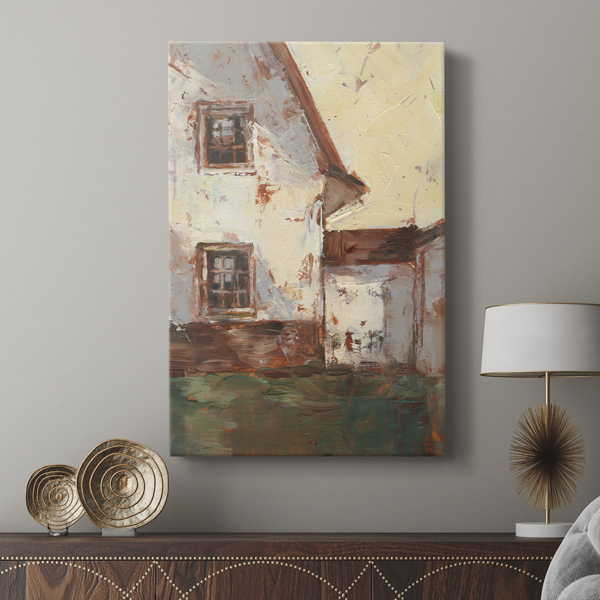 Sunlit Barn I - Canvas Art Print